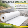 9kN Geowłóknina ATESTOWANA Drogowa PP Polipropylen szerokość 1x50 m. (100xx5000cm.) 50m2 110G./M2 Parking, Droga, Drenaż